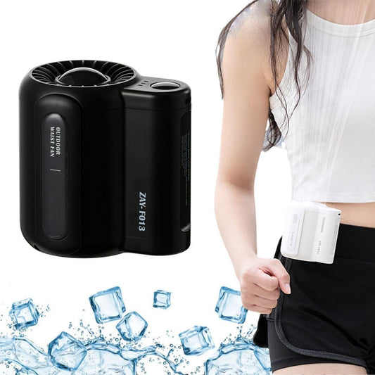 Cool Clip Fan Under Shirt, Clip-on Portable Air Cooler, Portable Waist Fan Rechargeable,3 Speeds Strong Airflow Wearable Personal Clip Fan, Belt Fan Clip,Shirt Fan for Works,Travel, Camping