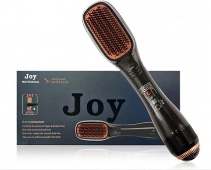 3 in 1 Hair Dryer Brush & Straightener Brush, Professional 1200W Powerful Ceramic Tourmaline Ionic Hot Air Brush, 3 Heat/2 Speed Settings One Step Hair Dryer and Styler for All Hair Types