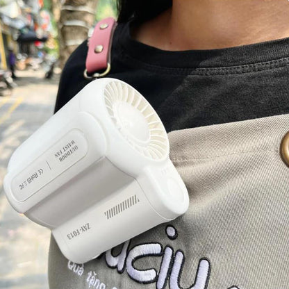 Cool Clip Fan Under Shirt, Clip-on Portable Air Cooler, Portable Waist Fan Rechargeable,3 Speeds Strong Airflow Wearable Personal Clip Fan, Belt Fan Clip,Shirt Fan for Works,Travel, Camping