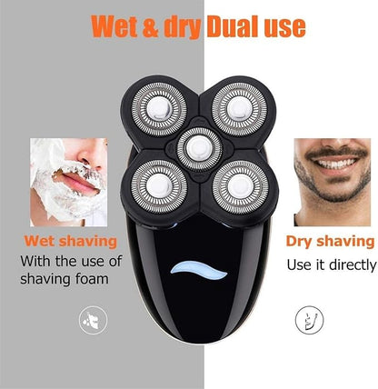 XIANGYUE 5 In 1 4D Rechargeable Shaver For Wet And Dry Electric Shaver