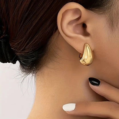 Premium Sparkle Circle Diamond Ear ring Set – 24K Gold Plated | Premium Sparkle