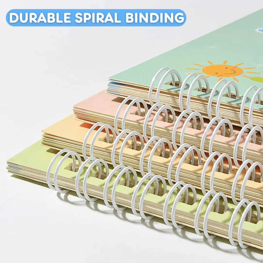 Magic Writing Book- Reusable Handwriting Practice with Disappearing Ink 4pc Set